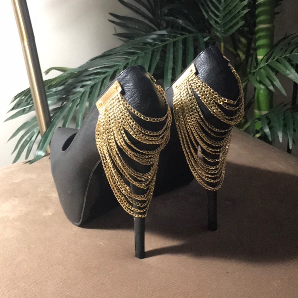 Black Scene platform 6” stillettos